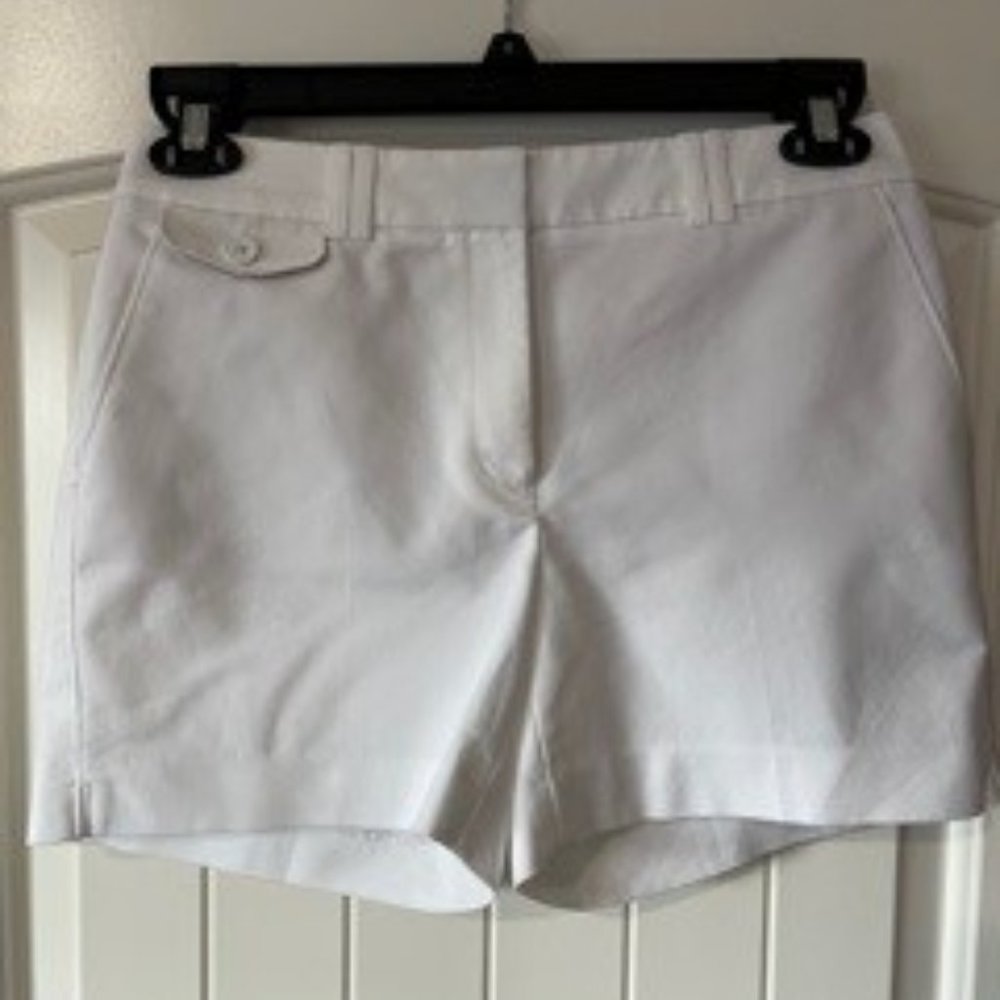 White House Black Market White 5" Shorts - Size 4